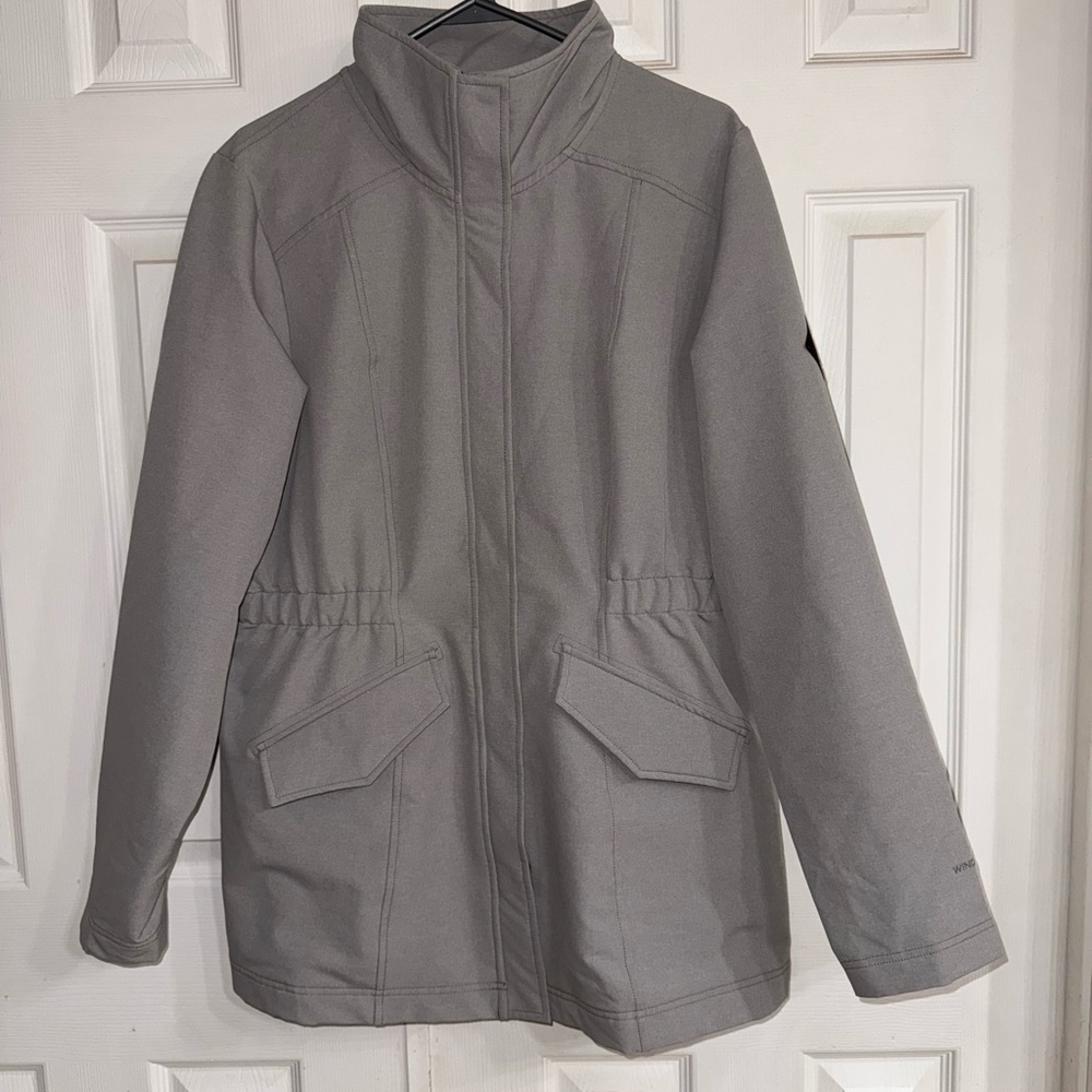 The North Face Gray zip/button up Jacket
